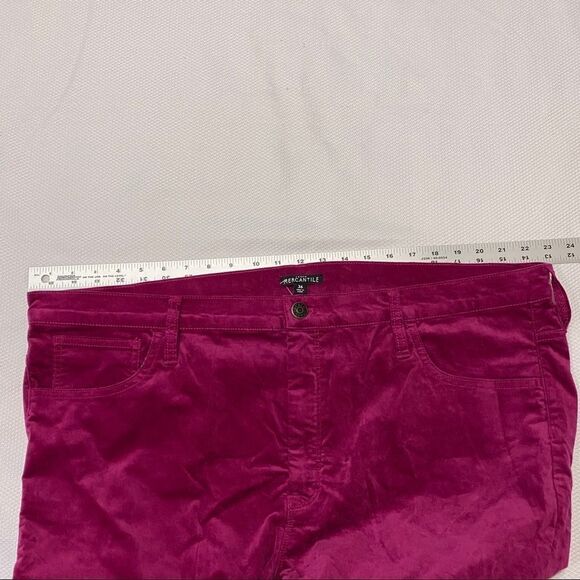 J. Crew Mercantile High Rise Skinny Fuchsia Pants - Picture 3 of 7